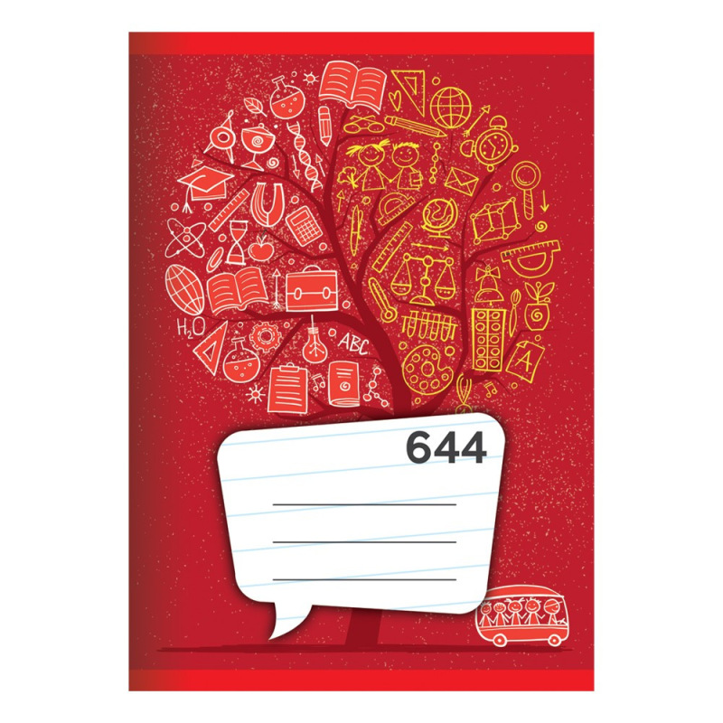 Zošit A6, 40 listový - linajkový 644 1