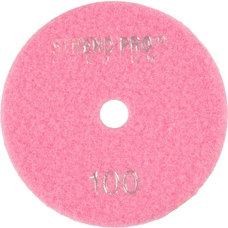 Kotúč Strend Pro Premium P100, 100 mm, leštiaci, diamantový, suchý zips, za mokra leštenie brúsenie 2