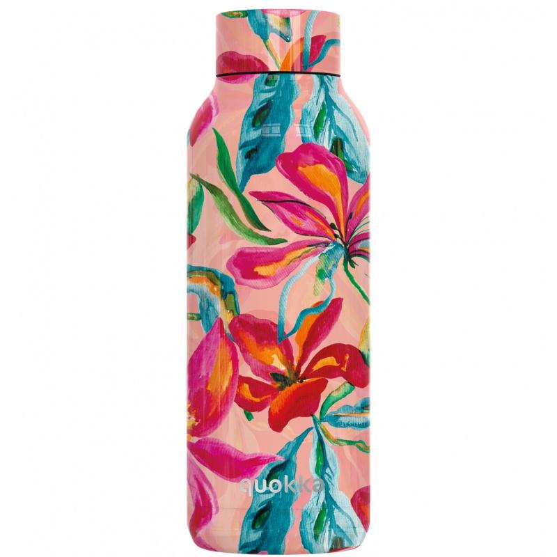 Quokka Solid, Nerezová fľaša / termoska Tropical Bloom, 510ml, 12171