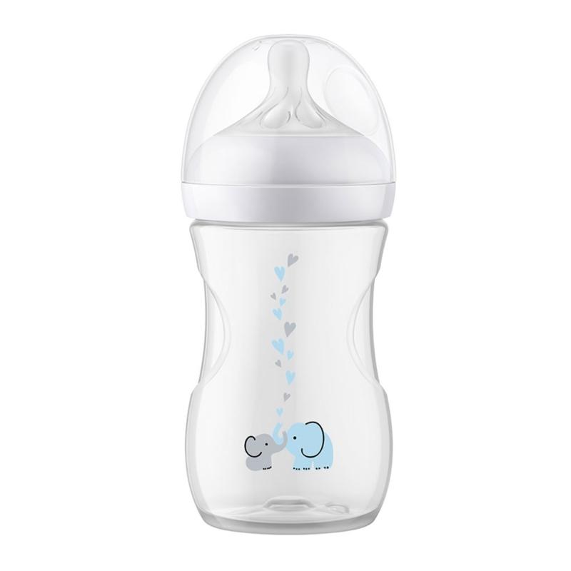 Dojčenská fľaša Avent Natural Response 260 ml s ventilom Air Free slon