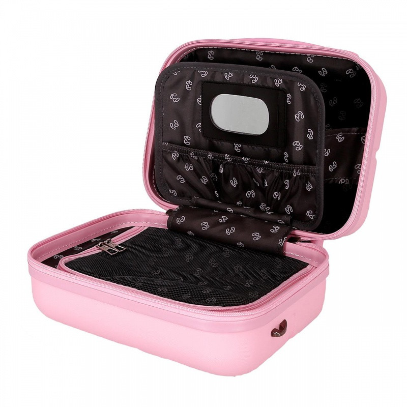 PEPE JEANS Highlight Light Pink, Cestovný kozmetický kufrík, 21x29x15cm, 768392C 4