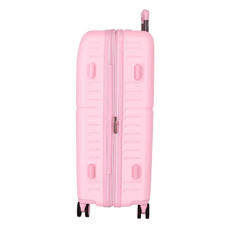 PEPE JEANS Highlight Light Pink, Cestovný kufor, 70x48x28cm, 79L, 768922C (medium exp.) 3