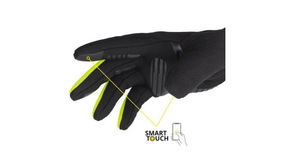 Etape Skin WS+ športové rukavice čierna-žltá fluo veĺ. L