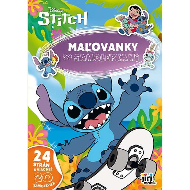 Omaľovánka so samolepkami Lilo & Stitch A4
