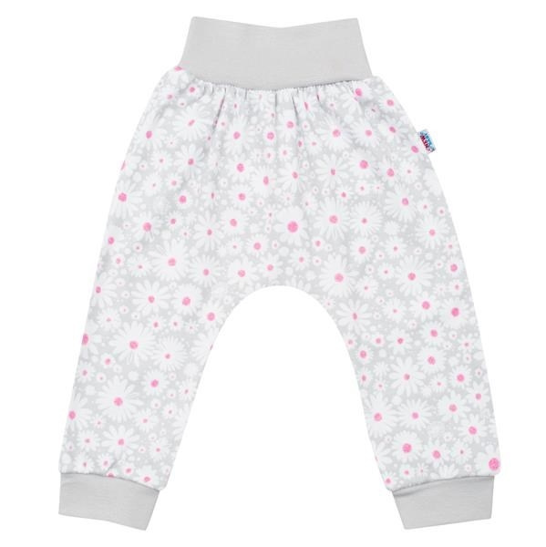 2-dielna dojčenská bavlnená súprava New Baby Happy Flower sivá 80 (9-12m) 2