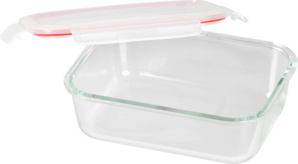 Dóza MagicHome, obdĺžniková, 1500 ml, s vekom, Clip, sklenená 1