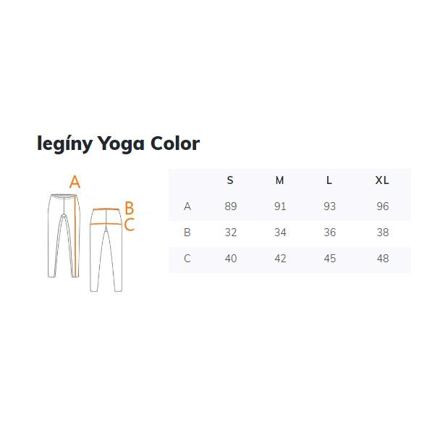 Yoga Color športové legíny modrá 4