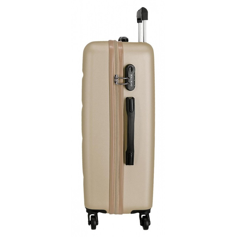 ROLL ROAD Flex Champagne, Sada ABS cestovných kufrov, 55-65-75cm, 5849469 1