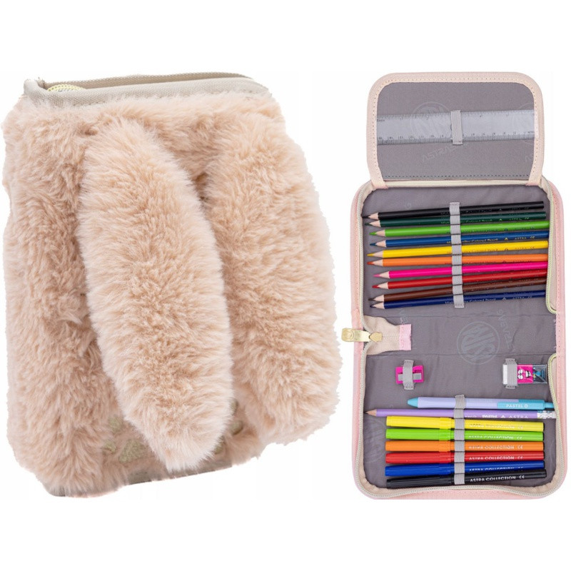 Vyklápací peračník s náplňou AstraBAG FLUFFY BUNNY, AC11, 503024082