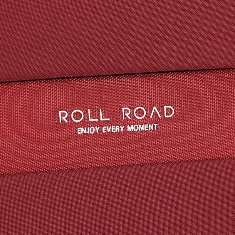 Textilný cestovný kufor ROLL ROAD ROYCE Red / Červený, 66x43x26cm, 64L, 5019224 (medium) 5