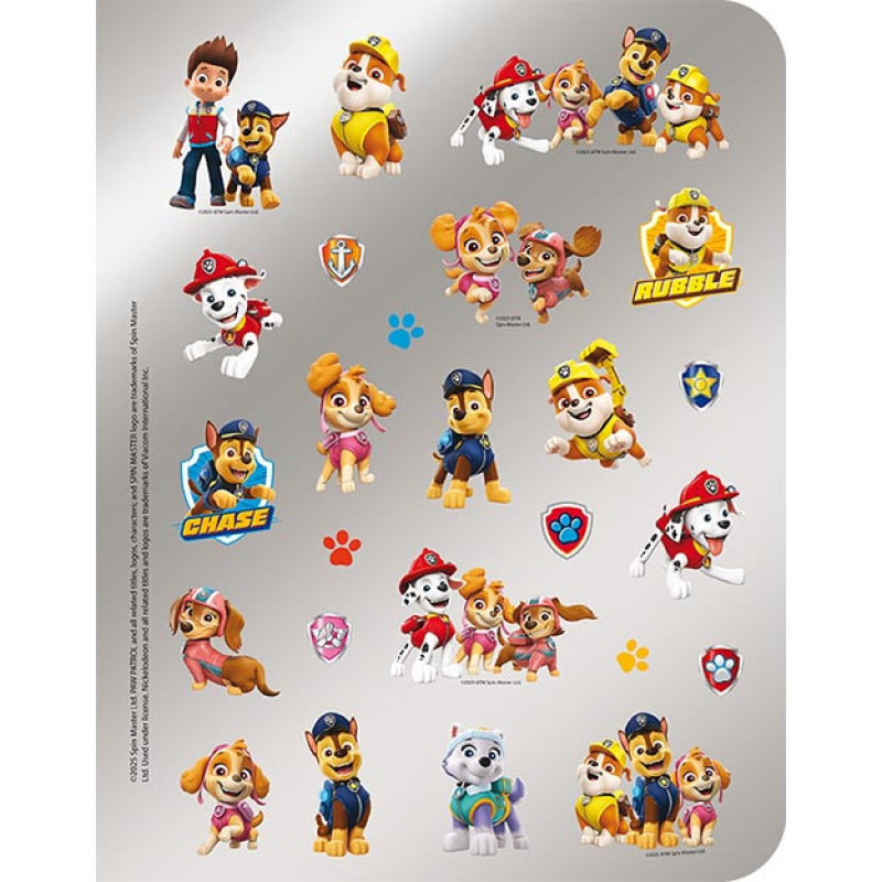 100 samolepiek s maľovankami Labková patrola 2