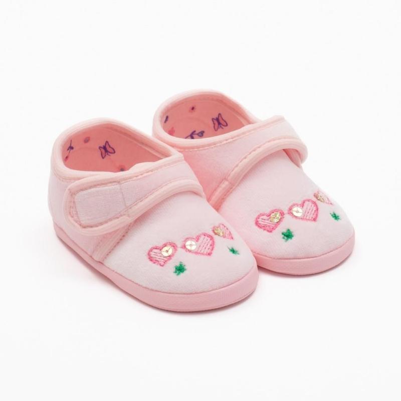 Dojčenské semiškové capačky New Baby srdiečka 3-6 m 3-6 m