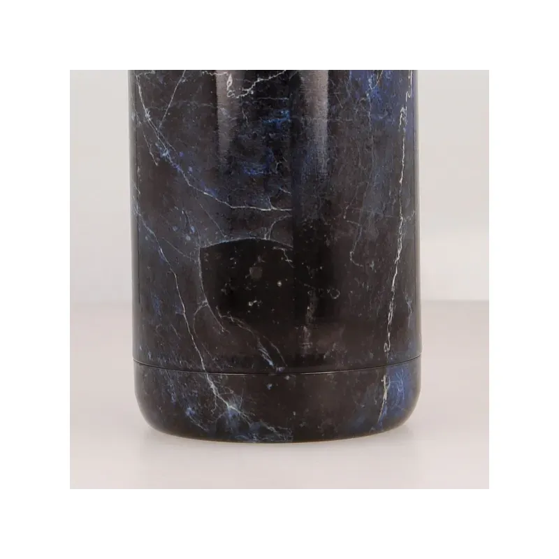 Quokka Solid, Nerezová fľaša / termoska Black Marble, 510ml, 11987