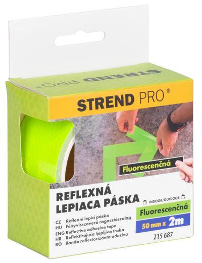 Páska Strend Pro, reflexná, samolepiaca, extra viditeľná, zelená, 50 mm x 2 m