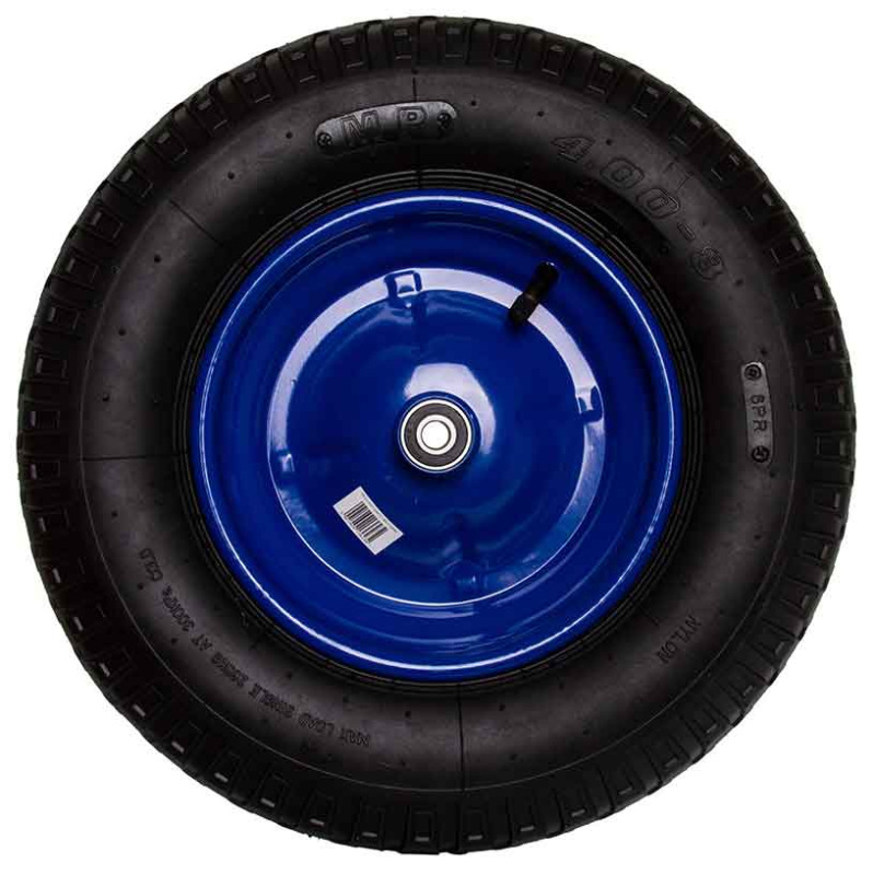 Nafukovacie koleso s ložiskami priemer 40 cm, upínací otvor 10 mm, dĺžka osky 16 cm, 2