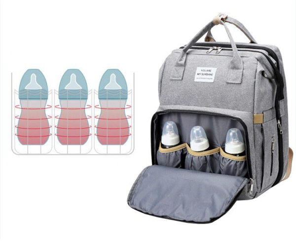 Mommy batoh pre mamičky čierna 4