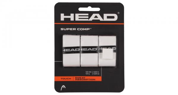 Head Super Comp overgrip omotávka tl. 0,5 mm biela
