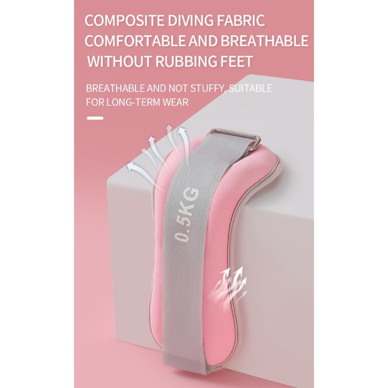 WFS 500 sada závažie na zápästie a členky ružová 2