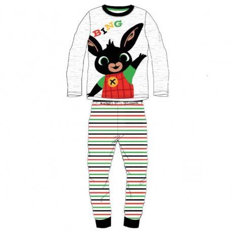 E plus M Chlapčenské bavlnené pyžamo ZAJAČIK BING, prúžkované - 6 rokov (116cm)