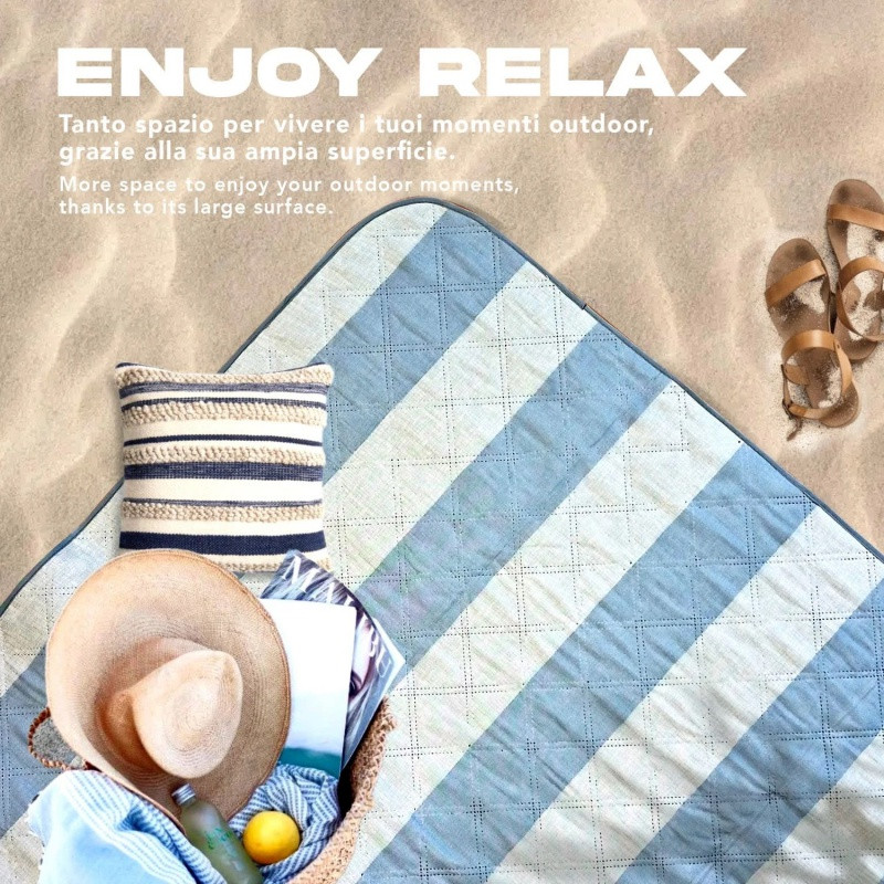 Veľká pikniková deka Perletti Travel – Stripes, 200x200cm, 13155 6