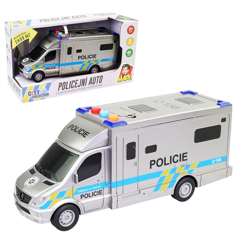 Policajné auto so svetlom a zvukom