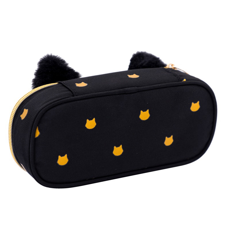 Jednokomorový peračník / puzdro AstraBAG FLUFFY KITTY BLACK, AC6, 503025028 3