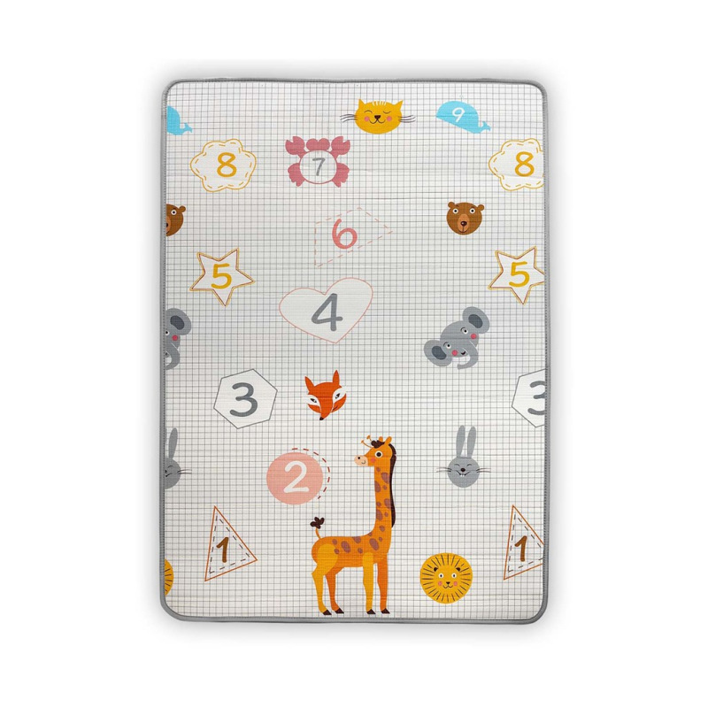 Obojstranná penová podložka Milly Mally Kinder Digits and Elephant 178x120 cm 2