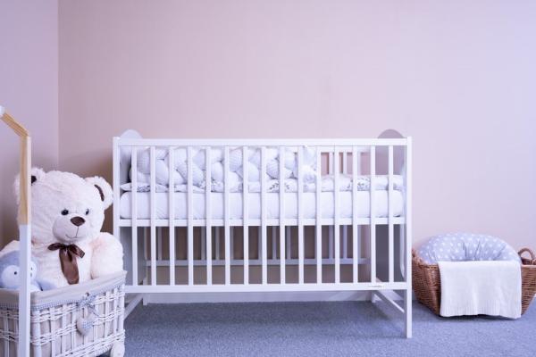 Detská postieľka New Baby MIA štandard sivá