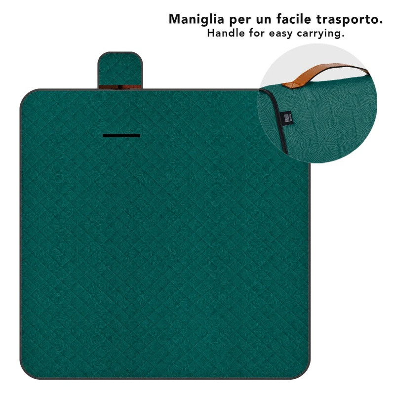 Veľká pikniková deka Perletti Travel – Listy, 200x200cm, 13154 3