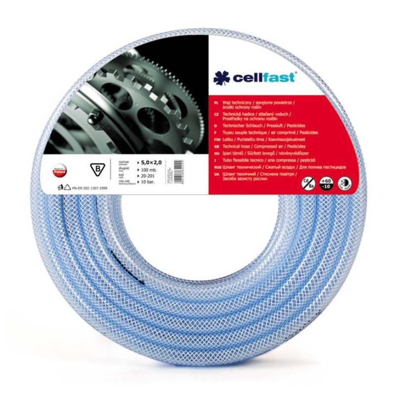 Hadica Cellfast 20-204, 10,0x2,5 mm, technická, L-50 m