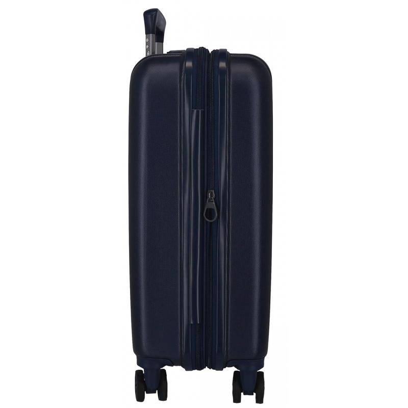 JOUMMA BAGS MOVOM Wood Navy Blue, Škrupinový cestovný kufor, 55x40x20cm, 38L, 5318664