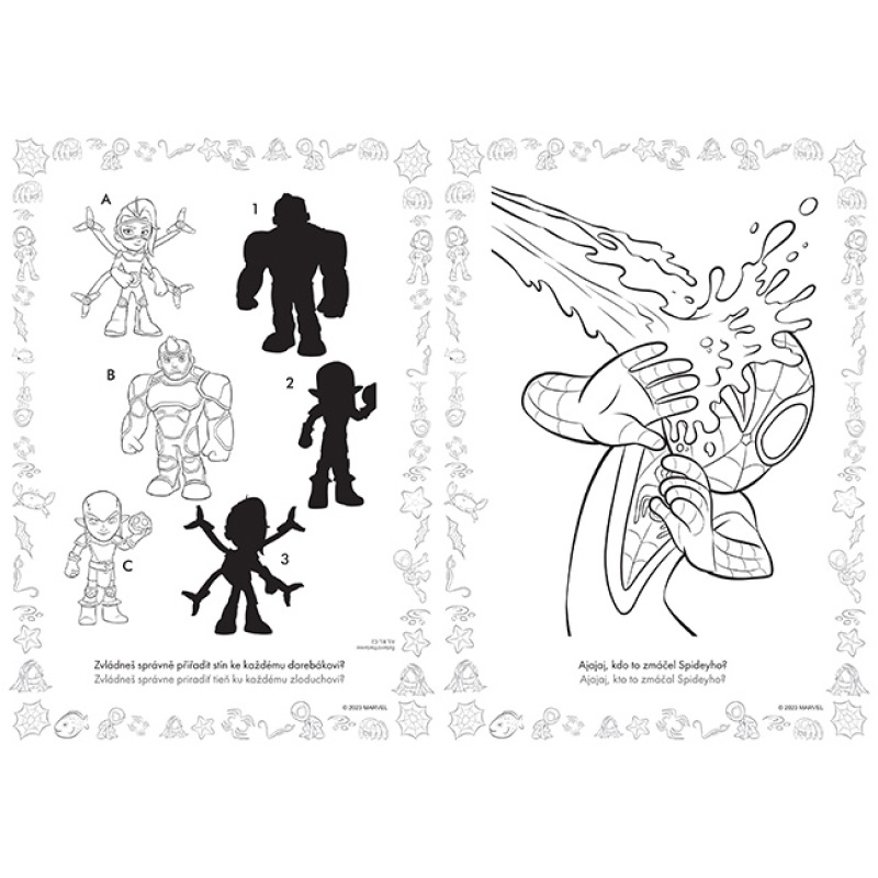 Omaľovánky A4 spidey 1