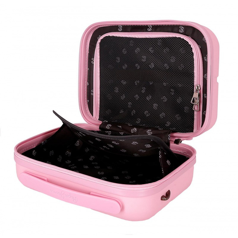 PEPE JEANS Highlight Light Pink, Cestovný kozmetický kufrík, 21x29x15cm, 768392C 5