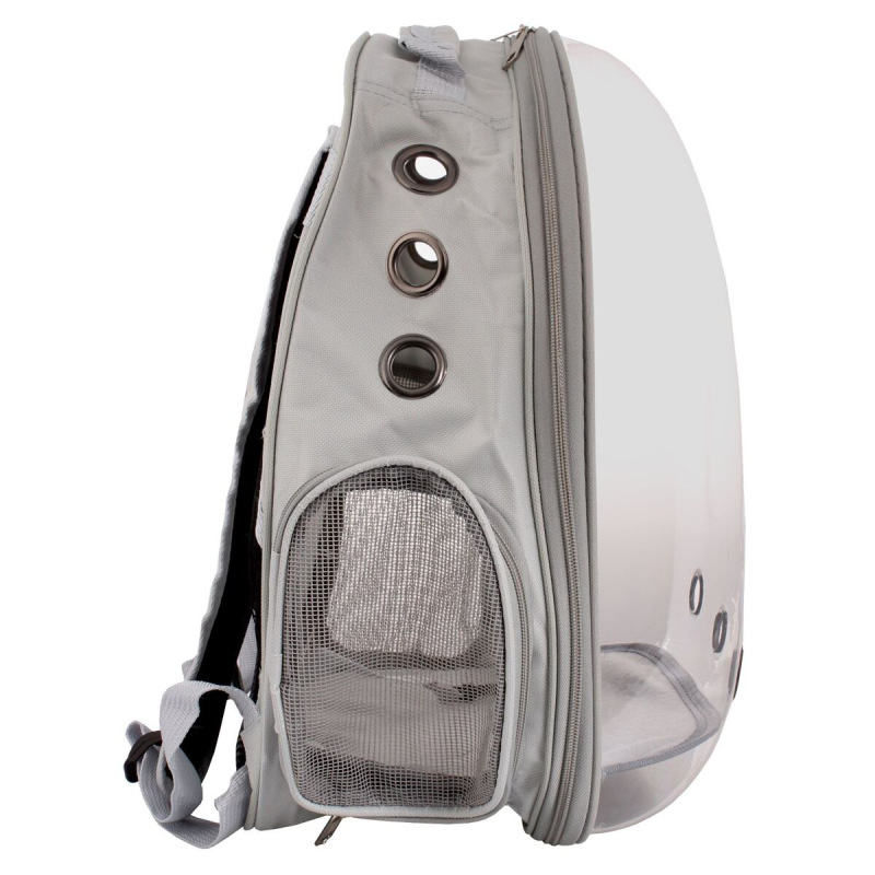Petbag Transparent batoh pre miláčikov sivá 2