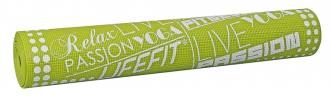 Gymnastická podložka LIFEFIT SlimFit, 173x61x0,4cm, svetlo zelená
