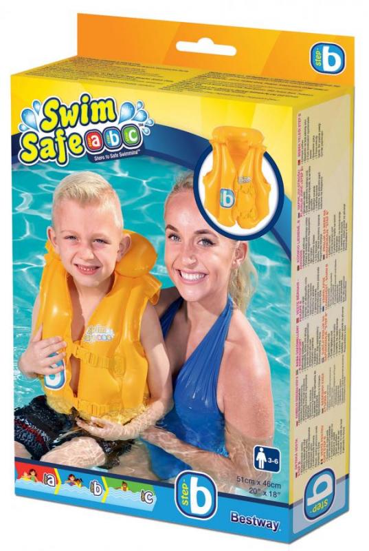 Bestway Swim Safe 32034 plavecká vesta 3-6 rokov žltá