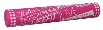 Gymnastická podložka LIFEFIT SlimFit, 173x61x0,4cm, svetlo ružová