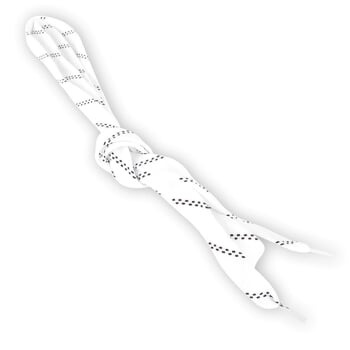 Šnúrky hokejové 160 - 260 cm white 200