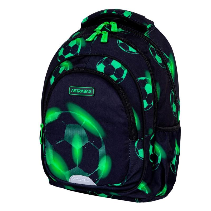 Školský batoh pre prvý stupeň AstraBAG NEON FOOTBALL, AB330, 502024101