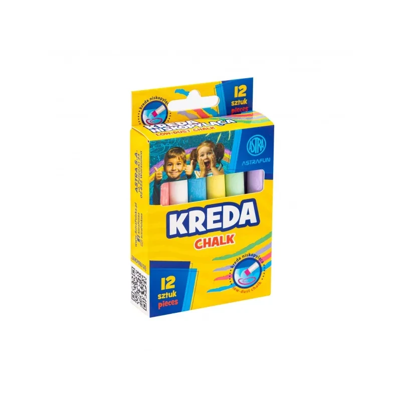 ASTRAFun, Tabuľová / chodníková krieda, 12ks, mix farieb, 330022011 1