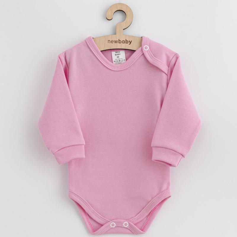 Dojčenské bavlnené body New Baby ružová 80 (9-12m)