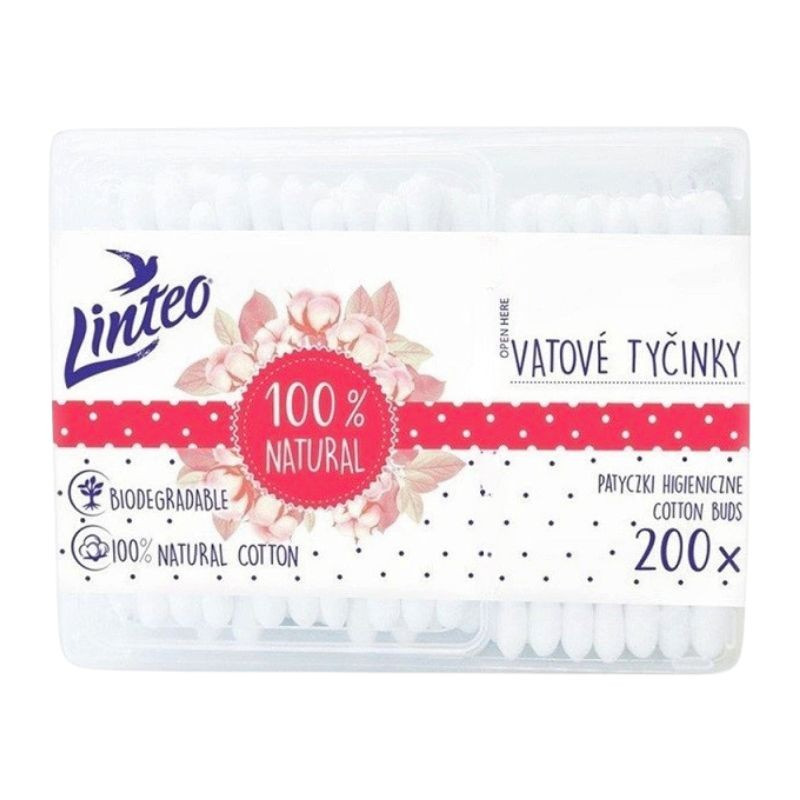 Linteo vatové tyčinky 200 ks
