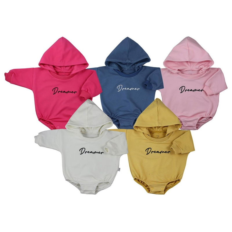 Dojčenské teplákové body s kapucňou baggy Koala Dreamer modrá 80 (9-12m) 1