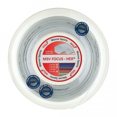 Focus HEX tenisový výplet 200 m strieborná