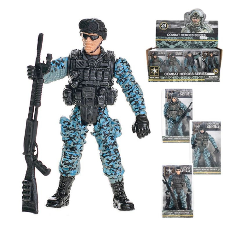 Kĺbový vojak so zbraňou - 4 druhy