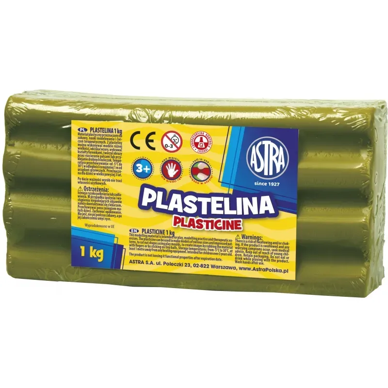 ASTRA Plastelína 1kg Olivová, 303111018