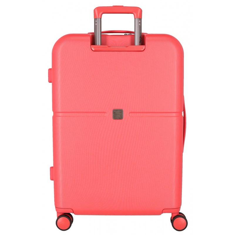 PEPE JEANS Highlight Coral, Sada luxusných ABS cestovných kufrov 70cm/55cm,768952D