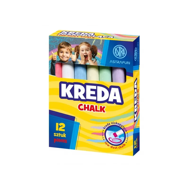 ASTRAFun, Tabuľová / chodníková krieda, 12ks, mix farieb, 330022011 2