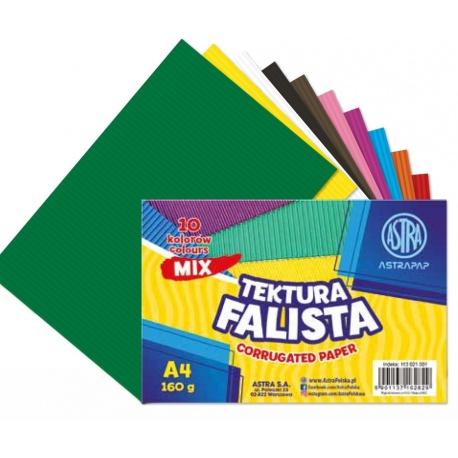 ASTRA ASTRAPAP Vlnitý papier / lepenka, A4, 10 ks, mix farieb, 113021001
