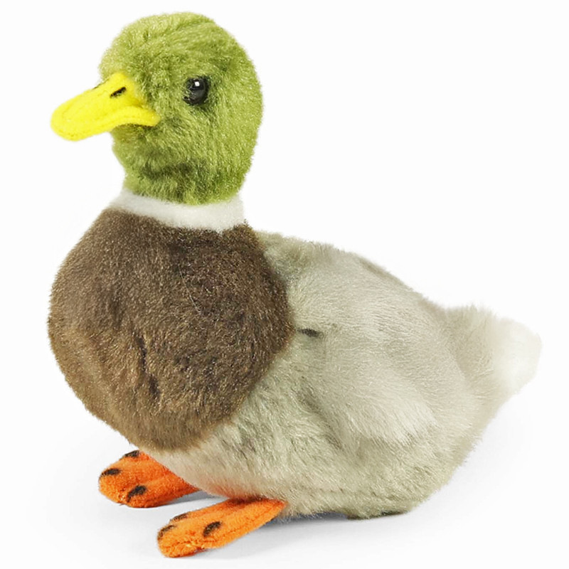 Plyšový pták kachna divoká 13 cm